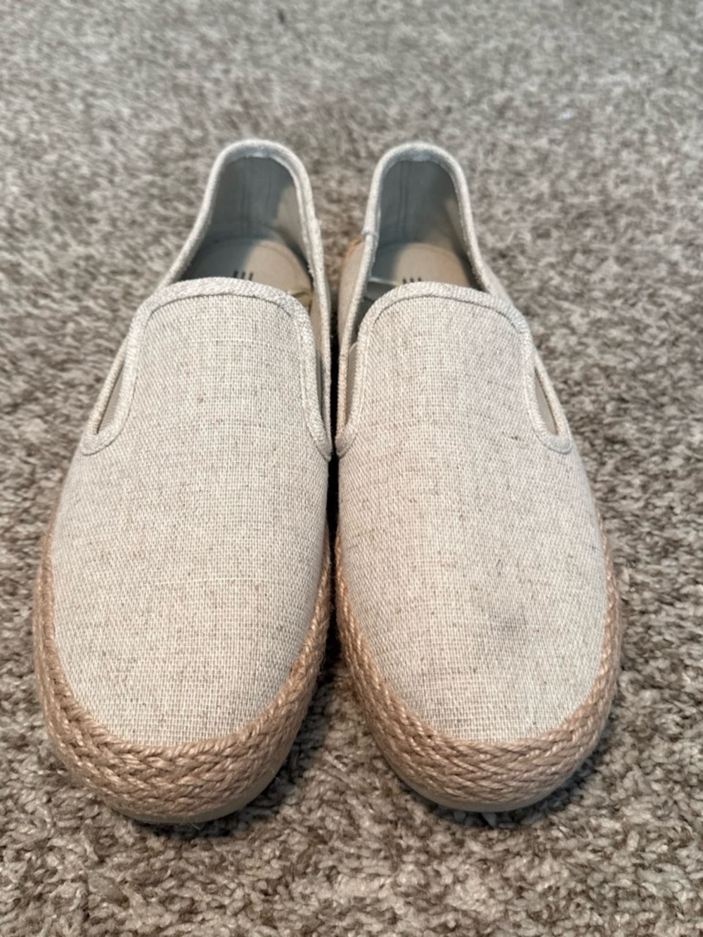 Esprit Beige Linen Slip-On Espadrilles - Women